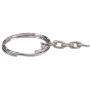 Airssory 50PCS 1 Inch(25mm) Metal Split Key Ring with Chain Platinum Color Key Ring Keychain Ring Parts Open Jump Ring and Connector Accessories for DIY