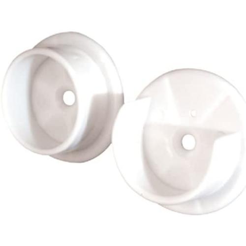 Prime-Line N 6568 Closet Pole Sockets, 1-3/8 in., Plastic, White Prime-Line N 6568 Closet Pole Sockets, 1-3/8 in., Plastic, White