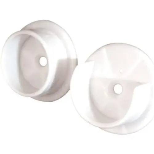 Prime-Line N 6568 Closet Pole Sockets, 1-3/8 in., Plastic, White