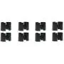APOLLO HARDWARE 3/4 Inch Shelf Clips/Split Sleeves, Black(3/4'' & 19.1mm Diameter Post Size)(2 Pack) APOLLO HARDWARE 3/4 Inch Shelf Clips/Split Sleeves, Black(3/4'' & 19.1mm Diameter Post Size)(2 Pack)