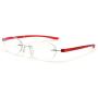 MIDI Blue Light Blocking Rimless Reading Glasses for Women (M-106N) - Blue Light Filter Reading Glasses (Crimson, 2.50)(m106nc2250)