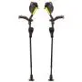 Crutches- Latest Generation Ergobaum by Ergoactives. 1 Pair of The''Pain Reduction'' Crutches