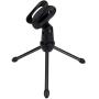 Desktop Microphone Stand, Upgraded Angle Adjustable Tripod Table Mic Stand for Recording Microphone or Other Microphone