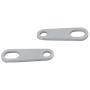 Unlimited Rider 2PCS Chrome Steel Motorcycle Indicator Rear Turn Signal Relocation Bracket Light Lamp Holder Shock Brackets for Harley Racer Bobber Chopper Old School Cafe Racer