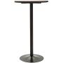 HOMCOM 42'' H Rustic Industrial Metal Elm Wood Top Bar Height Standing Pub Table