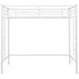 Twin Loft Bed Frame with 2 Ladders, High Metal Loft Bed for Kids, 220 lbs Weight Limits, Twin Size, White Twin Loft Bed Frame with 2 Ladders, High Metal Loft Bed for Kids, 220 lbs Weight Limits, Twin Size, White