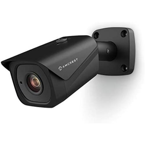 Amcrest UltraHD 4K (8MP) Outdoor Bullet POE IP Camera, 3840x2160, 131ft NightVision, 2.8mm Lens, IP67 Weatherproof, MicroSD Recording, Black (IP8M-2496EB)