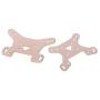 LoveinDIY 2pcs Metal 144001-1302 Front Rear Shock Tower for Wltoys 1/14 4WD Buggy