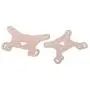 1 Pair of Metal Shock Absorber Suspension Plate Accessories for Wltoys 144001 RC Car