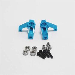 Gravo for WLtoys 1:14 144001 RC Car Full Upgrade Spare Parts Metal C Seat Steering Cup Swing Arm Central Drive Shaft,Blue