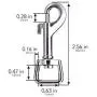 Swivel Snap Hooks, Lucky Goddness 20pcs Metal Heavy Duty Square Eye Clasp Buckle Trigger Clip Multipurpose- Best for Spring Pet Buckle, Key Chain for Linking Dog Leash Collar, Handmade Crafts Project