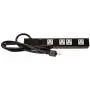 Opentron OT1046 Heavy Duty Metal Power Strip Surge Protector with Mounting Parts 4 Outlets 6 Feet Power Cord