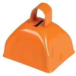 Orange Metal Cowbell Noisemakers Set - School Cowbells 12 Pack - Play Kreative …