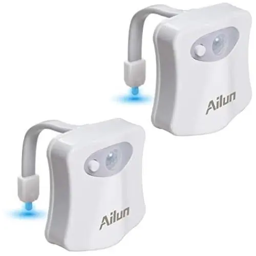 Toilet Night Light 2Pack by Ailun Motion Activated LED Light 8 Colors Changing Toilet Bowl Nightlight for Bathroom Battery Not Included Perfect Decorating Combination Along with Water Faucet Light Toilet Night Light 2Pack by Ailun Motion Activated LED Light 8 Colors Changing Toilet Bowl Nightlight for Bathroom Battery Not Included Perfect Decorating Combination Along with Water Faucet Light