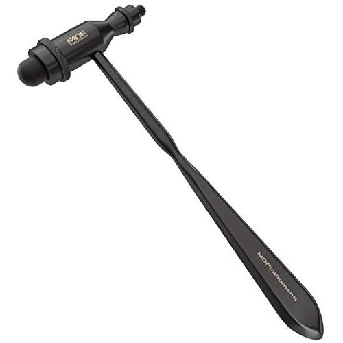 MDF Tromner Neurological Reflex Hammer with Pointed Tip Handle for Cutaneous and Superficial Responses - Free-Parts-for-Life (MDF555) (All Black (Blackout))