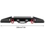 Drfeify Crawler Car Bumper, RC Car Metal Rear Bumper Spare Parts for HPI/TRX-4/SCX10/SCX10 II RC Car(Black)