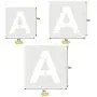 Dxhycc 78 Pieces Letter Stencils for Painting Learning, A - Z Alphabet Stencils Reusable Upper Letter Font Templates for DIY Projects, Home Decoration, 3 Set(3 Inch, 4 Inch, 5 Inch)