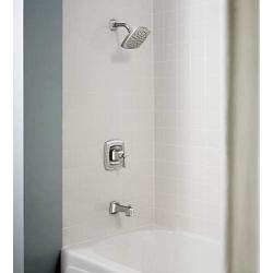 Moen 82922SRN Conway Posi-Temp Tub and Shower with Valve Included, Spot Resist Brushed Nickel