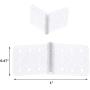25 Pack Pinned Nylon Hinges W0.47 Inch and L1.0 Inch RC Airplane Plane Model Aircraft Parts