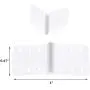 25 Pack Pinned Nylon Hinges W0.47 Inch and L1.0 Inch RC Airplane Plane Model Aircraft Parts