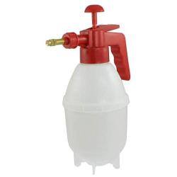 Pressure Sprayer - Red Handle White Body Plastic Water Spray Bottle Pressurized Sprayer - Steel Bleach Nozzle Bottle Extension Floor Foam Metal Attachments Parts Cooking Chemicals Tank Hose Po