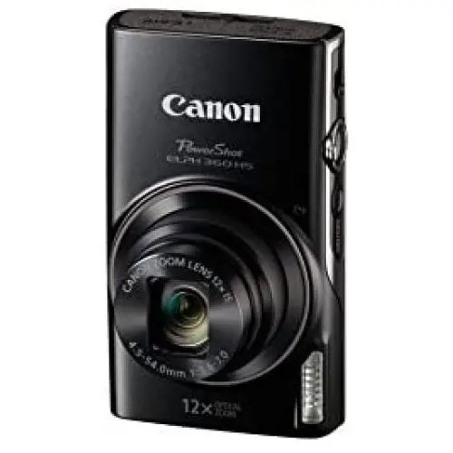 Canon PowerShot ELPH 360 Digital Camera w/ 12x Optical Zoom and Image Stabilization - Wi-Fi & NFC Enabled (Black)