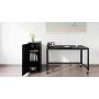 Office Dimensions 3 Shelf Personal Storage Cabinet, Locking, Charcoal