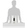 simplehuman 4.5 Liter / 1.2 Gallon Round Bathroom Step Trash Can, White Steel