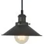 Industrial Pendant Light Fixture, XIDING Vintage Edison Hanging Light, Retro Premium Matte Black Finish Metal Shade, E26 Base, Adjustable Wire, 1-Light …