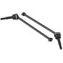 RC Car Drive Shaft, 2 Pcs Metal Front Rear Universal Drive Shaft for HIMOTO E10MTL E10MT E10BP 1/10 Remote Control Car(Black)
