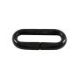 Houseables Plastic Chain, Safety Barrier, 124 Foot, 2'' Links, Light Weight, UV Protected, Accessory for Crowd Control, Queue Line, Decoration, Chains Link Fence (Black)