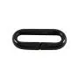 Houseables Plastic Chain, Safety Barrier, 124 Foot, 2'' Links, Light Weight, UV Protected, Accessory for Crowd Control, Queue Line, Decoration, Chains Link Fence (Black)
