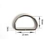 Hapy Shop 100 Pack Metal D Ring,Heavy Duty 1 inch Nickel Plated D-Rings for Hardware Bags Ring Hand DIY Accessories Belts and Dog Leash