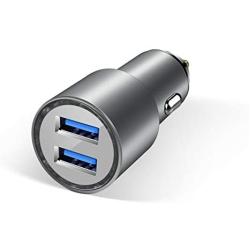 JDB Car Charger, 36W QC 4.8A All Metal Fast Car Charger Adapter Compatible with iPhone 12/11 Pro/11 Pro Max/XS/X/8/7/6/5 and More