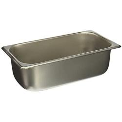 Winco 1/3 Size Pan, 4-Inch,Stainless Steel,Medium