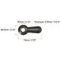 uxcell Frame Turn Button, 3/4'' Metal Ridged with Screws for Hanging Pictures, Photos, Drawings and Posters, 30 Pcs (Black)