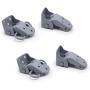 Nonstops 4Pcs Set Front Left Right Upper Lower Door Hinge Silver for Datsun 620 Pick Up Truck 1972 1973 1974 1975 1976 1977 1978 1979