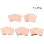 uxcell Flat IC Chipset Thermal Copper Heatsink for CPU GPU RAM 20 x 20mm with Thickness 0.3/0.5/0.8/1.0/1.5mm Total 15pcs