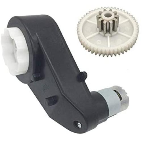 weelye 12V550 40000RPM Gearbox with High Torque 12V DC Motor for Kids Ride on Car SUV Parts, Electric Motor with Gear Box High Speed RS550 DC Motor Match Children Ride on Toys Accessories