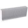 Awxlumv Aluminum Heatsink 60 x150 x 25 mm / 2.36x 5.91x 0.98 Inch Radiator for Circuit Board PCB Heat Sinks Led Cooling Cooler Amplifier Transistor Semiconductor Devices with 24 pcs Fins - Sliver