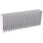 Awxlumv Aluminum Heatsink 60 x150 x 25 mm / 2.36x 5.91x 0.98 Inch Radiator for Circuit Board PCB Heat Sinks Led Cooling Cooler Amplifier Transistor Semiconductor Devices with 24 pcs Fins - Sliver