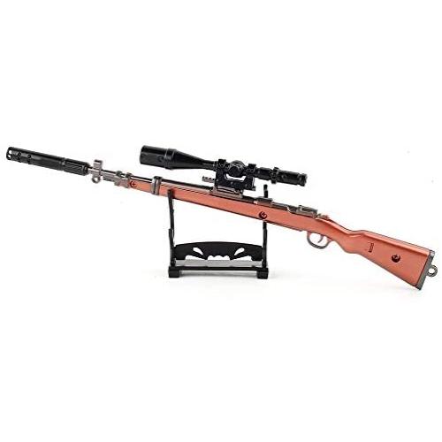 Fantarea Metal Alloy Guns Model Figures Gun Miniature Figurine Army Collector , Desktop Decoration , Military Imitate Education Learning Toys Fit for 98K Musket