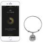 invisawear Smart Jewelry - Personal Safety Device - Silver Expandable Bracelet