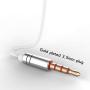 in Ear Headphones Wired Headphone Metal Stereo Heave Bass Earphones with Micphone Mic with Volume Control (Silvery 2pairs)