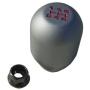 VMS Racing 10x1.5mm Thread 5 Speed Type-R Shift Knob in Gunmetal Grey Gray Silver Billet Aluminum for Honda Civic Si EP3 02 03 04 05 2002 2003 2004 2005