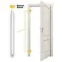 Fix-A-Jamb Door Jamb Security Reinforcement and Frame Repair Kit for Exteriors – White