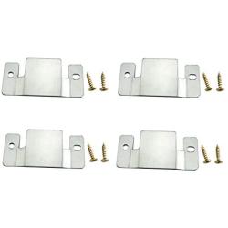 RuiLing 4PCS Universal Metal Sectional Sofa Interlocking Furniture Connector Bracket with 8PCS Screws