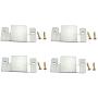 RuiLing 4PCS Universal Metal Sectional Sofa Interlocking Furniture Connector Bracket with 8PCS Screws