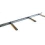 Sheppard Brackets - Heavy Duty Metal Floating Shelf Brackets Easy Mount, Mounting Locations Every Half inch (70 inch)