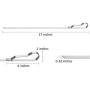 Unves Kabob Skewers, 17'' Reusable Flat Metal Skewers for Grilling, Stainless Steel Grill BBQ Skewers Wide Shish Kabob Sticks for Shrimp Meat Chicken Vegetable, 10 Pack